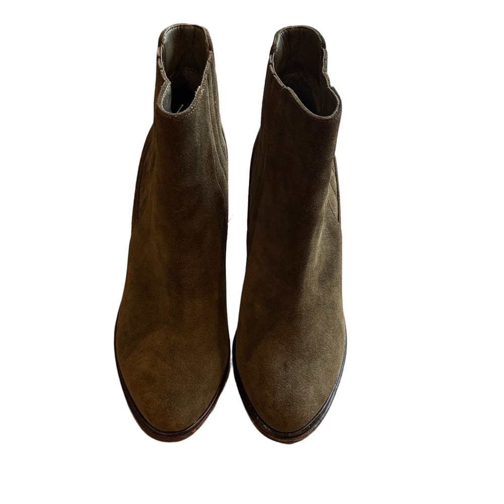 JOIE Moss Green Suede CHLOE  Bootie | Size 38.5 US 8 Perfect fall boot!! - Picture 2 of 9